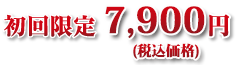 初回限定　7，900円 (税込価格)
